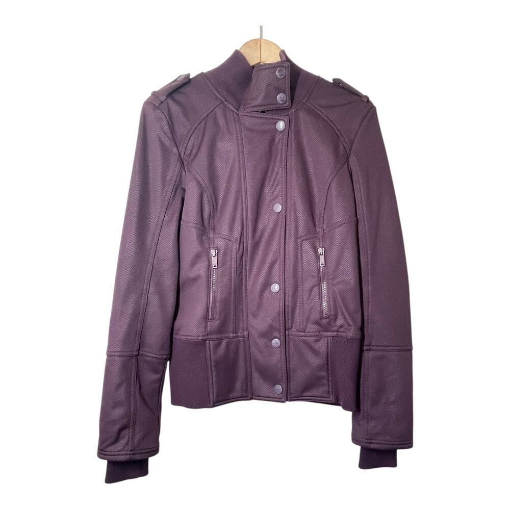 Zella Jacket Womens Size Medium Purple Moto